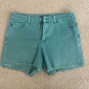 Judy Blue Teal Jean Shorts